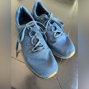 NOBULL Women’s Navy Sneakers with Orange Accents